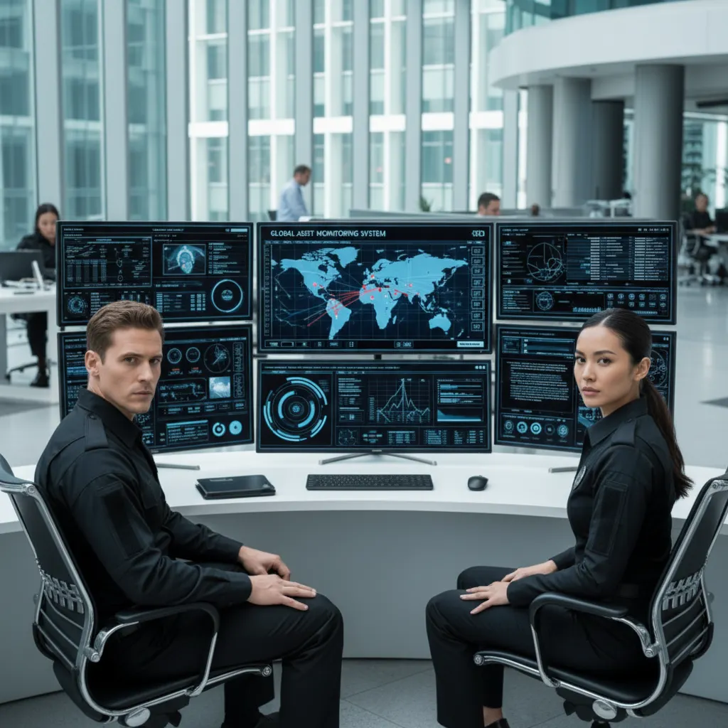 guardias de seguridad con GPS